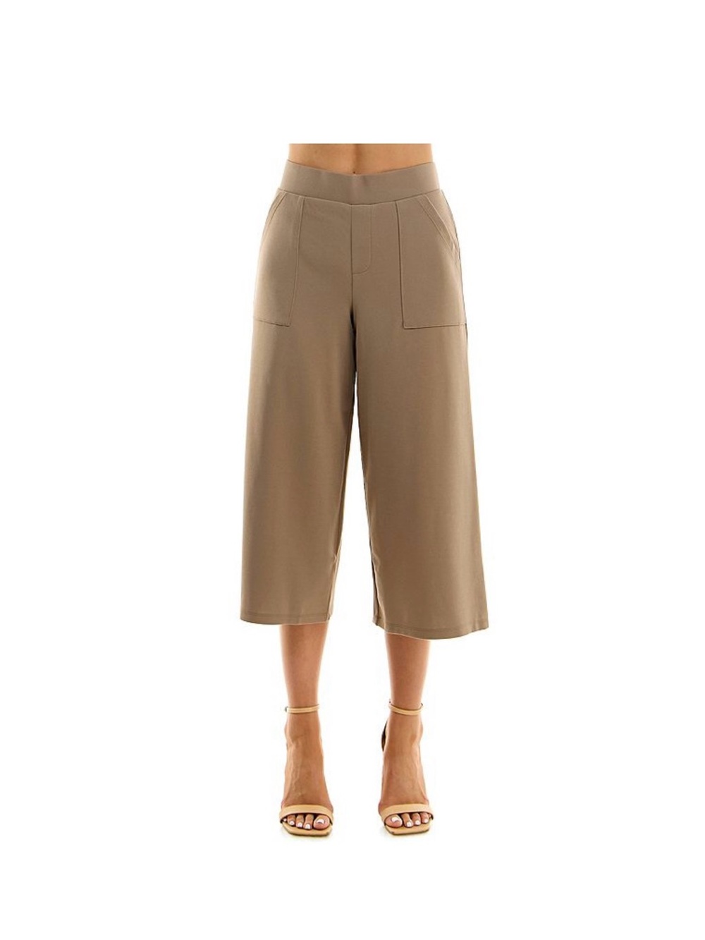 Women's Nina Leonard Elastic Waist Culotte Pants Size XL